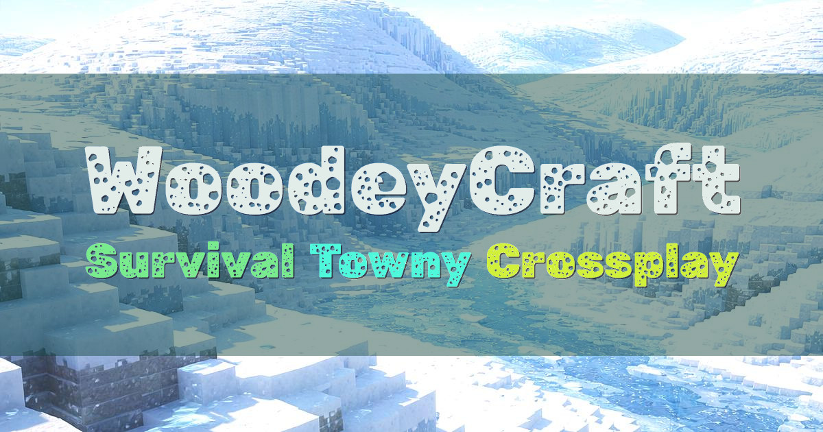 Banner for WoodeyCraft Survival Towny with Java Bedrock Crossplay (mc.woodey79.com)