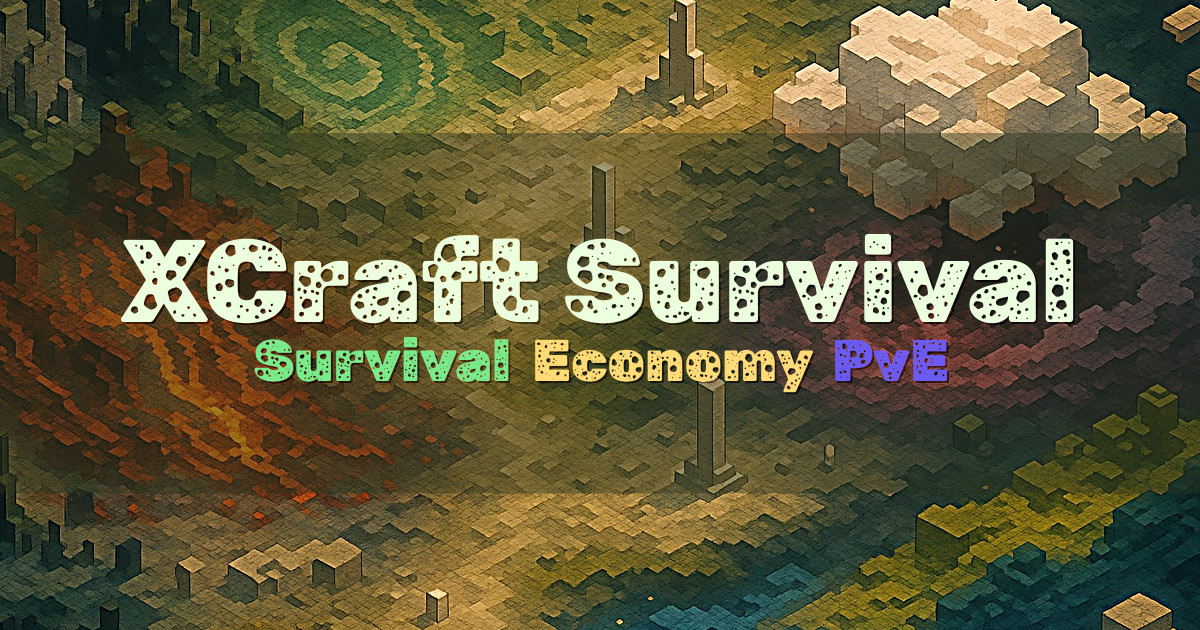 Banner for XCraft Survival Old School Survival with Custom Enchantments (play.xcsurvival.com)