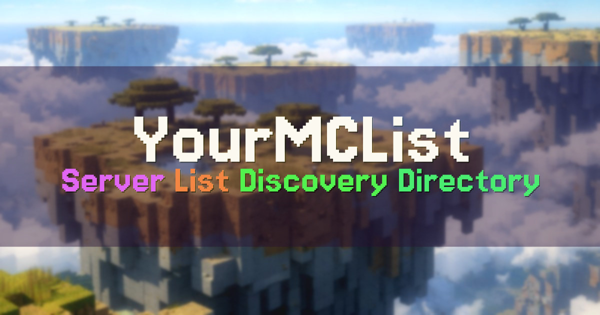 Banner for YourMCList Minecraft Server List Directory (yourmclist.com)