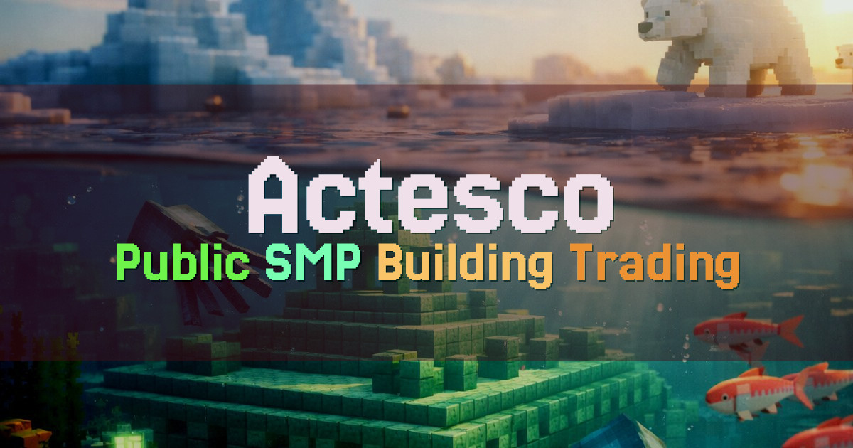 Banner for Actesco Public Survival Server for Builders (actesco.org)