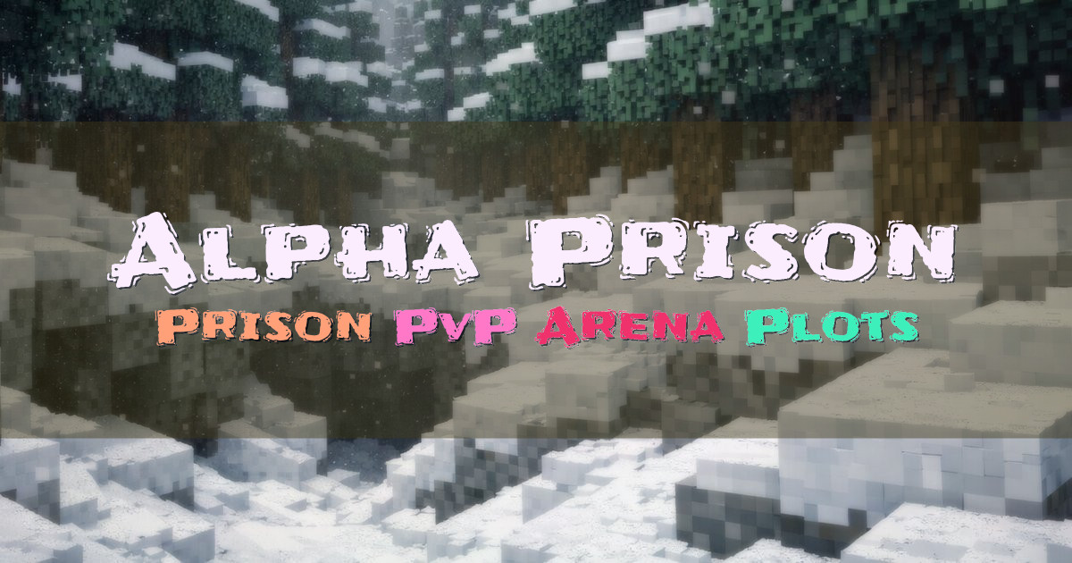 Banner for Alpha Prison 3.0 Prison Ranks A to Z (play.alphaprison.net)