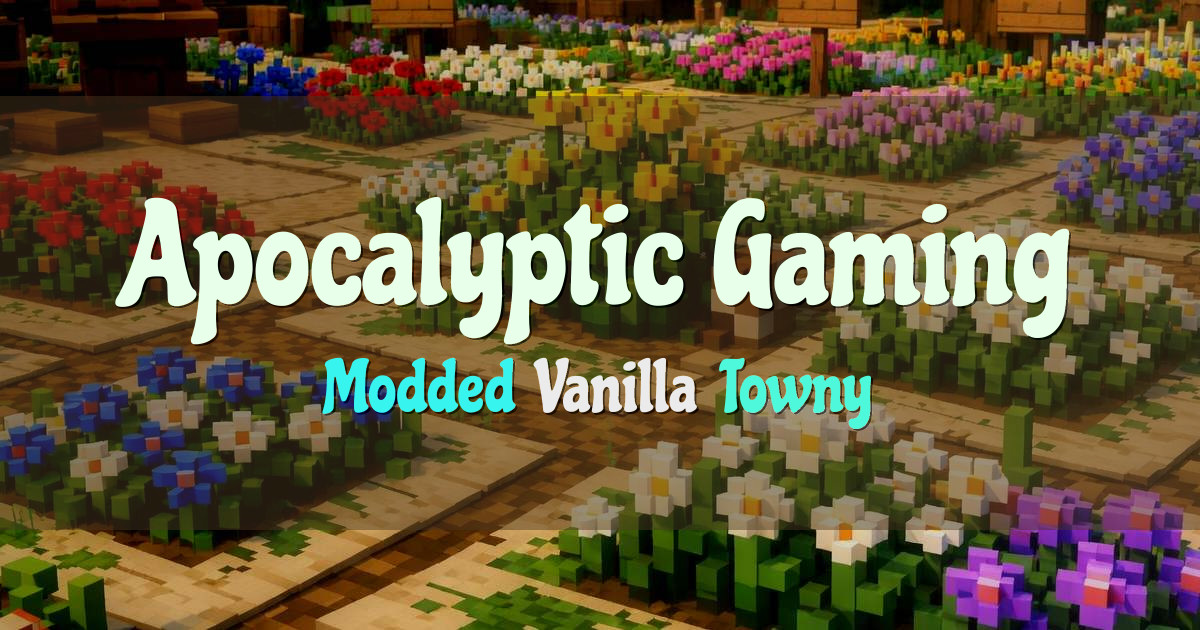 Banner for Apocalyptic Gaming Network Modded Vanilla Servers (play.apocgaming.org)