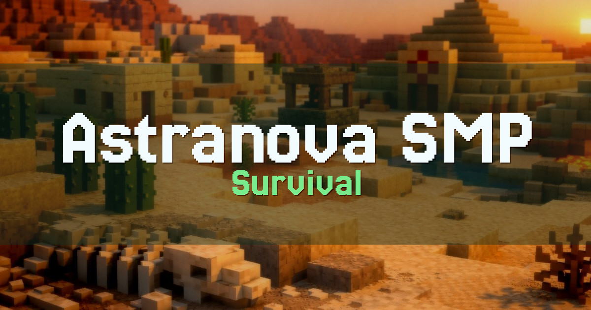 Astranova SMP Survival Minecraft server