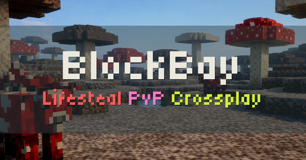 Banner for BlockBay Lifesteal PvP Crossplay Server (play.blockbay.fun)