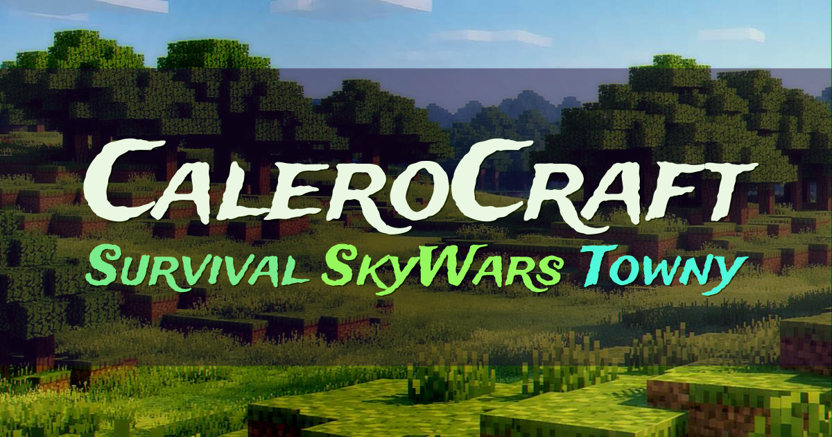 Banner for CaleroCraft Survival con SkyWars y Towny (calerocraft.com)