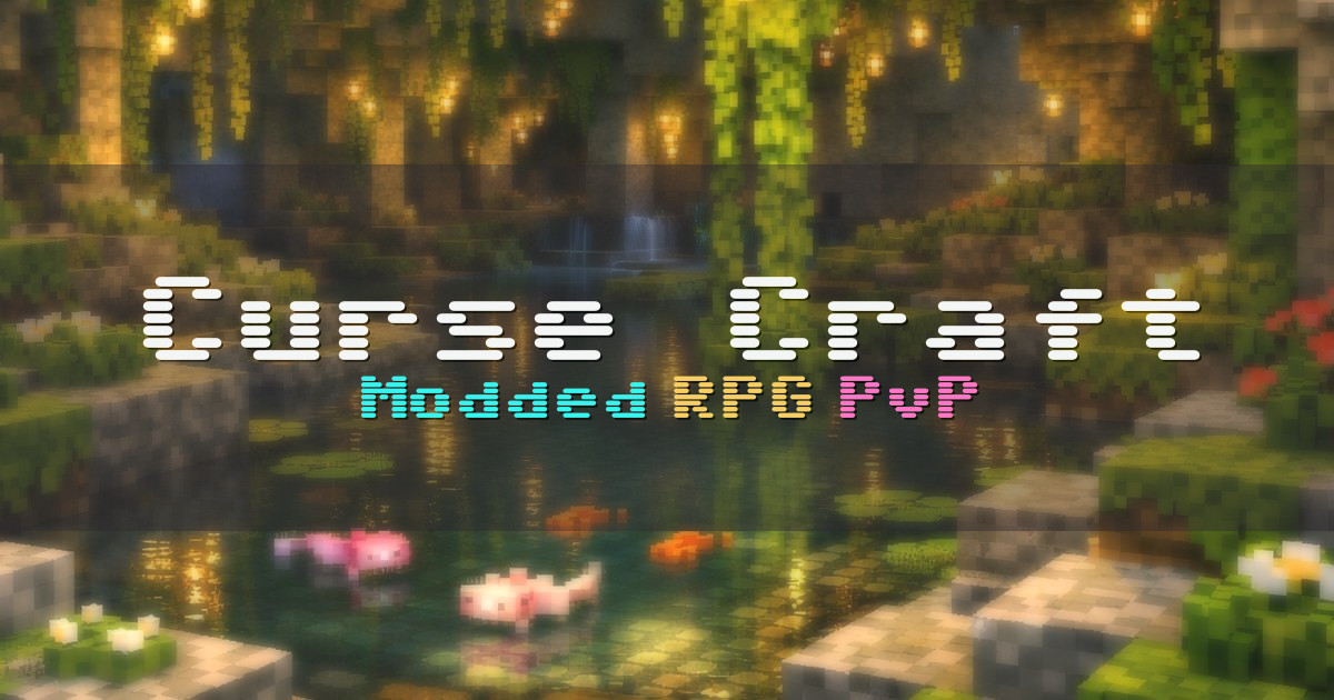 Banner for Curse Craft Jujutsu Kaisen Modded RPG PvP (cursecraftmc.com)