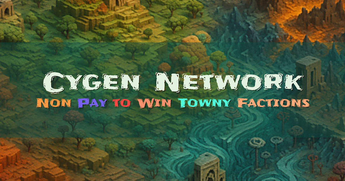 Banner for Cygen Network Non Pay to Win Multiplayer (mc.cygen.network)