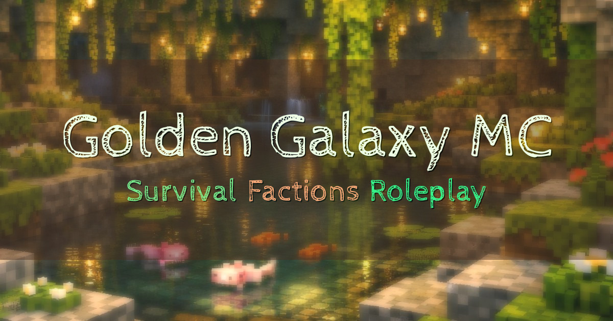 Banner for Golden Galaxy MC Custom Combat and Planets Survival (play.goldengalaxymc.com)