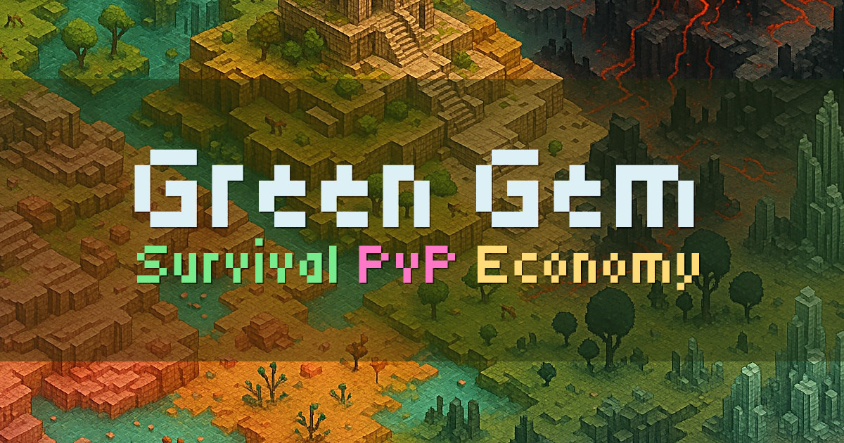 Banner for Green Gem Survival PvP Economy (greengem.apexmc.co)