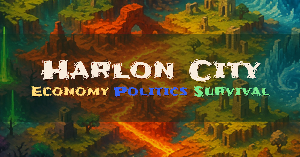 Banner for Harlon City Economy Survival with Politics (play.harlonserver.net)