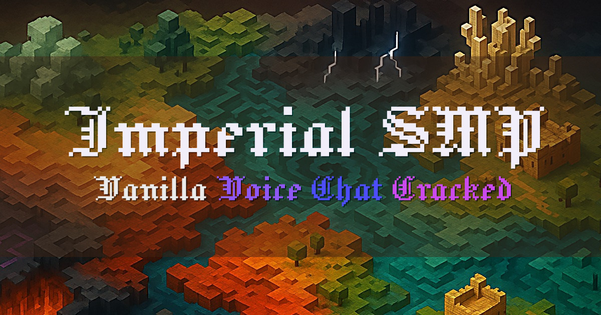Banner for Imperial SMP Vanilla Survival With Teams (theimperialsmp.play.hosting)
