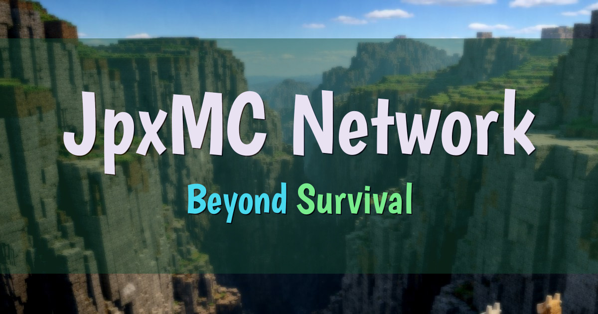 JpxMC Network Survival Minecraft server