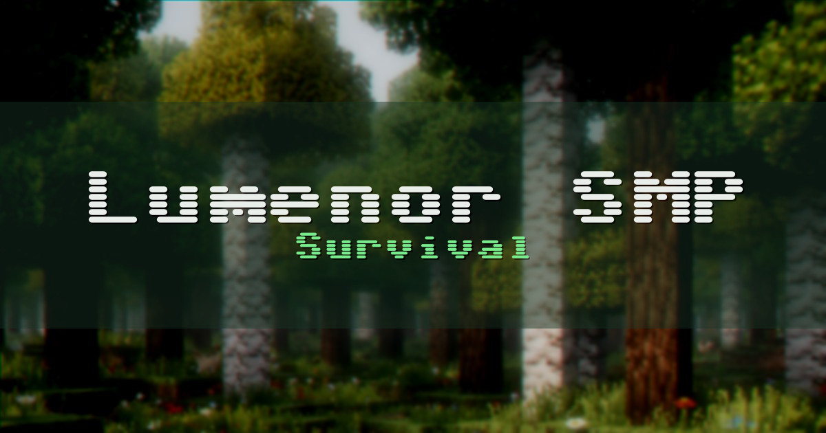 Banner for Lumenor SMP Survival (lumenorsmp.datho.st)