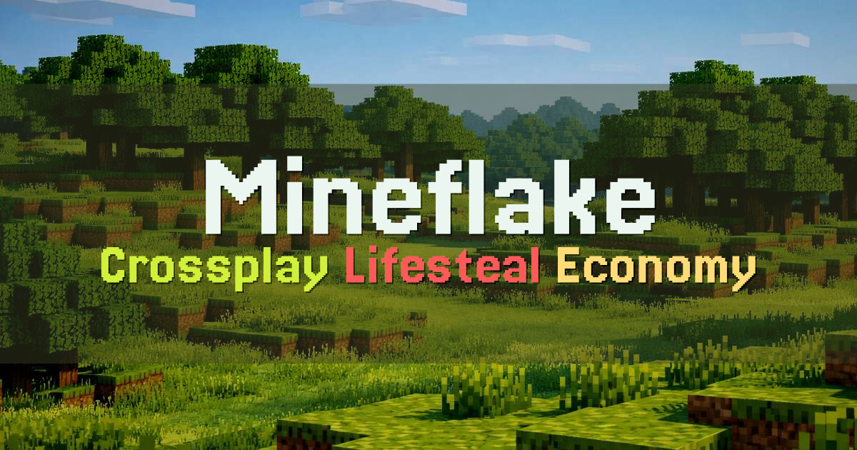 Banner for Mineflake Crossplay Lifesteal Network (mineflake.net)