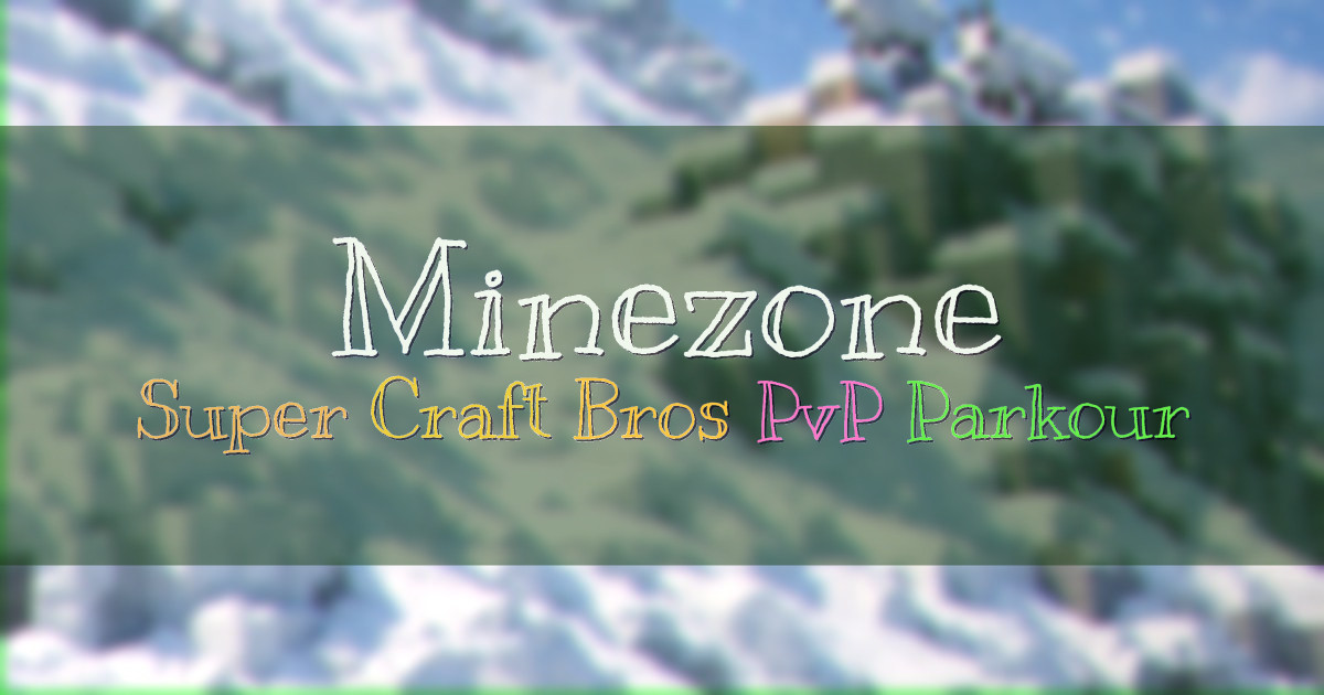 Banner for Minezone Super Craft Bros PvP Network (minezone.club)