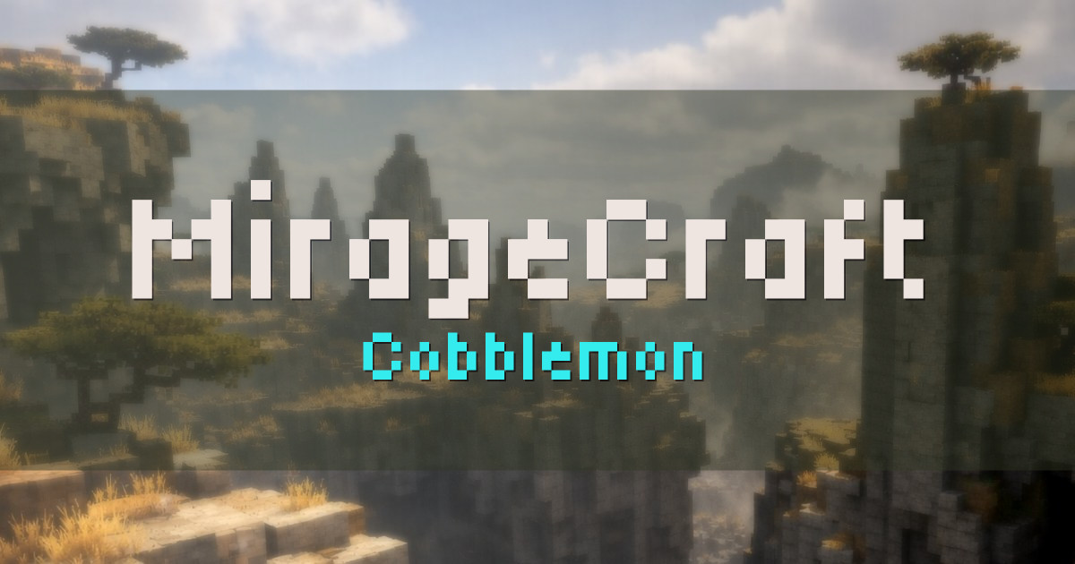 Banner for MirageCraft Cobblemon (cobble.miragecraft.net)