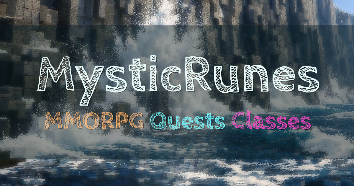 Banner for MysticRunes Minecraft MMORPG in Aurya (play.mysticrunes.net)