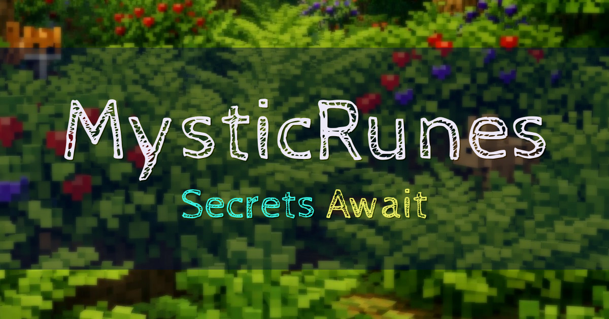 MysticRunes MMORPG Minecraft server