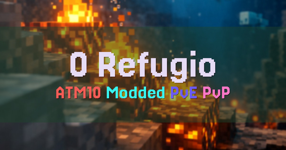 Banner for O Refugio ATM10 Modded PvE and PvP (atm10.rede-orefugio.com.br)