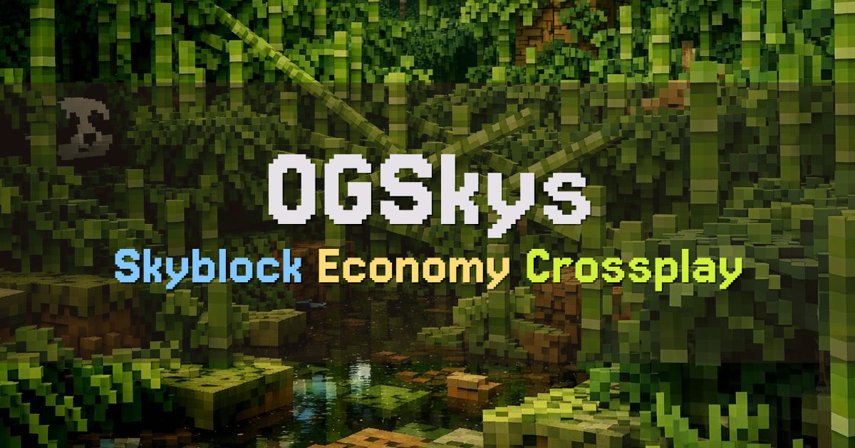 Banner for OGSkys Classic Skyblock With a Futuristic Twist (ogskys.net)