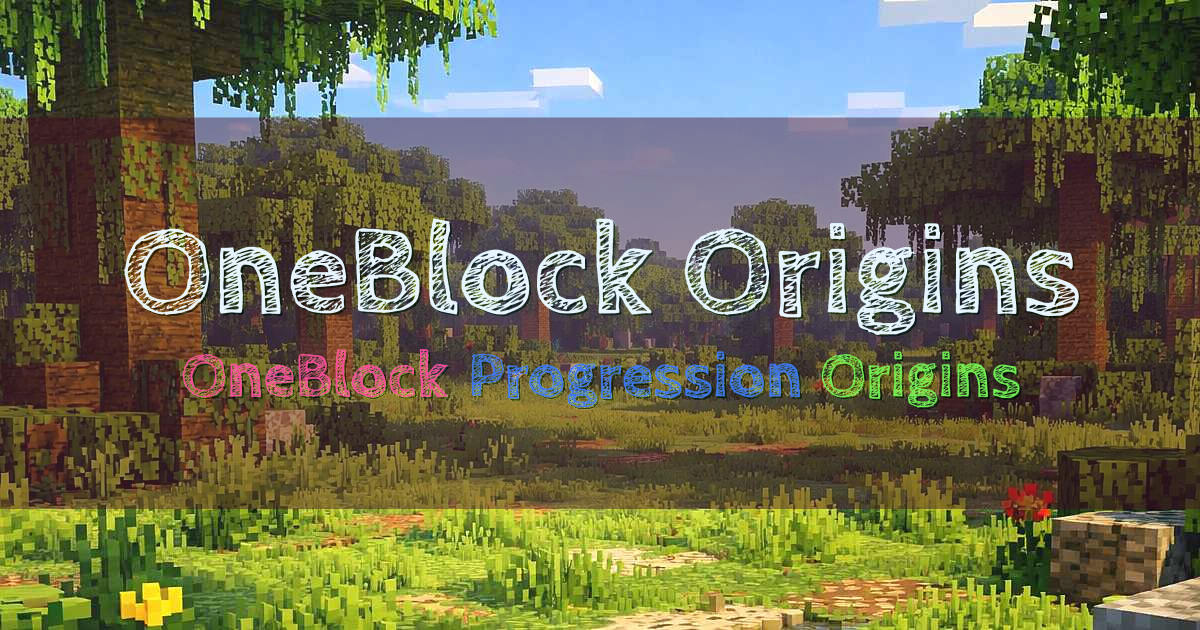 Banner for OneBlock Origins Progression Skyblock Adventure (play.oneblockorigins.com)