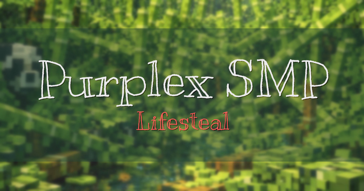 Purplex SMP Lifesteal Minecraft server