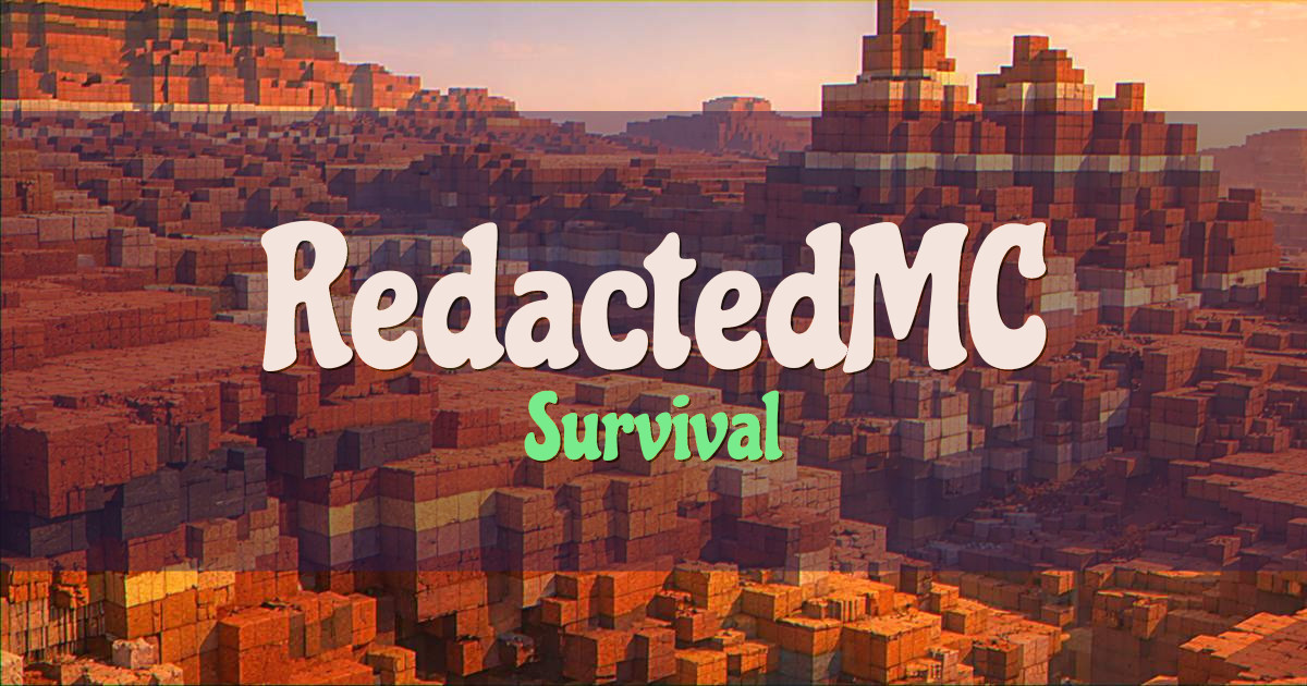 RedactedMC Survival Minecraft server