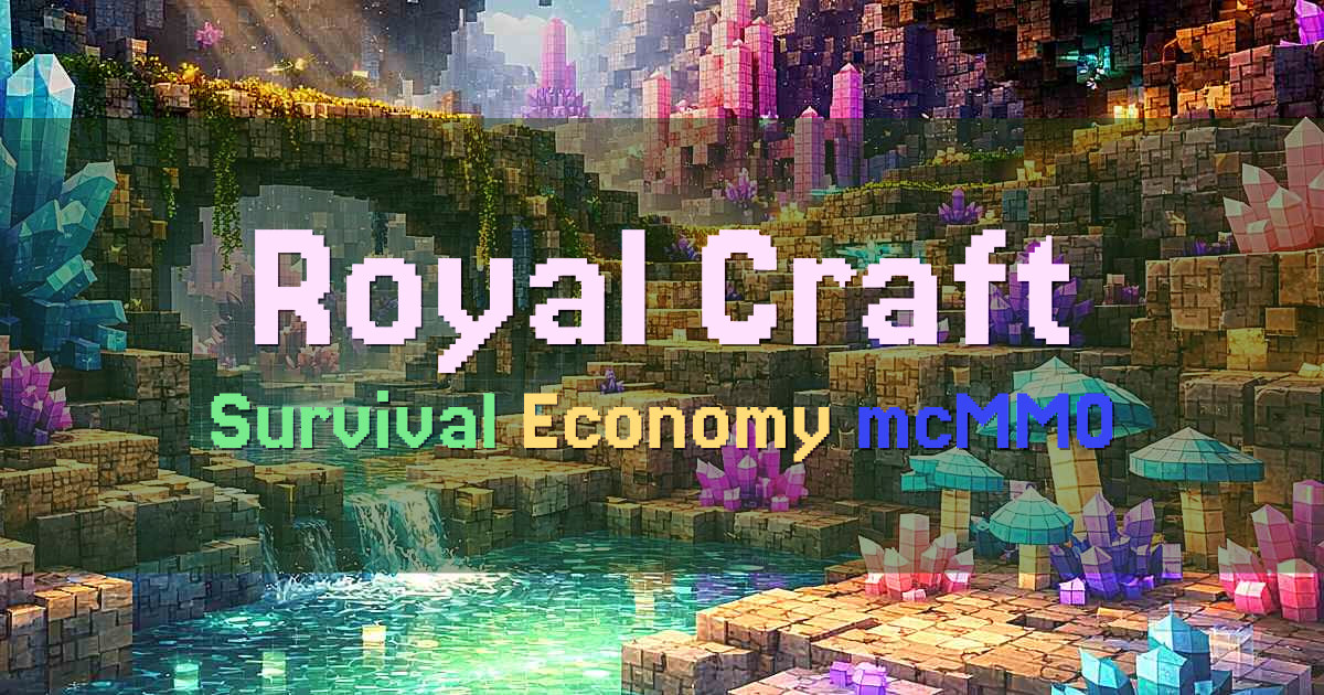 Banner for Royal Craft Survival com Economia e mcMMO (royalcraft.top)
