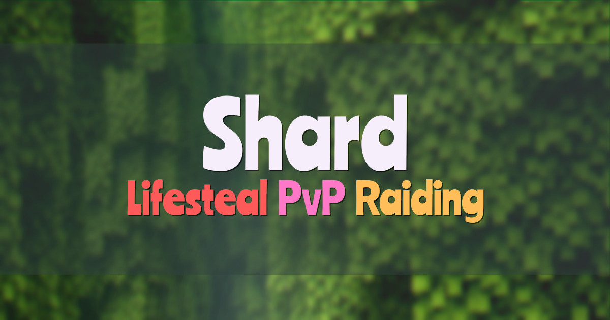 Banner for Shard Lifesteal Network with Global Regions