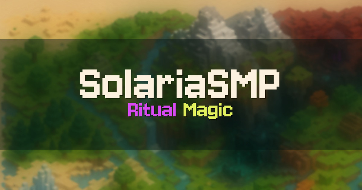 SolariaSMP Survival Minecraft server