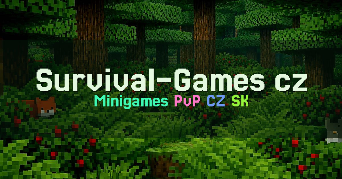Banner for Survival Games CZSK Minigame Network (play.survival-games.cz)
