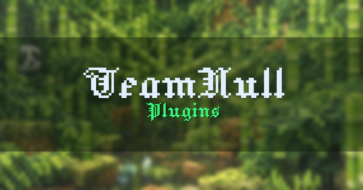 TeamNull Plugins Minecraft server