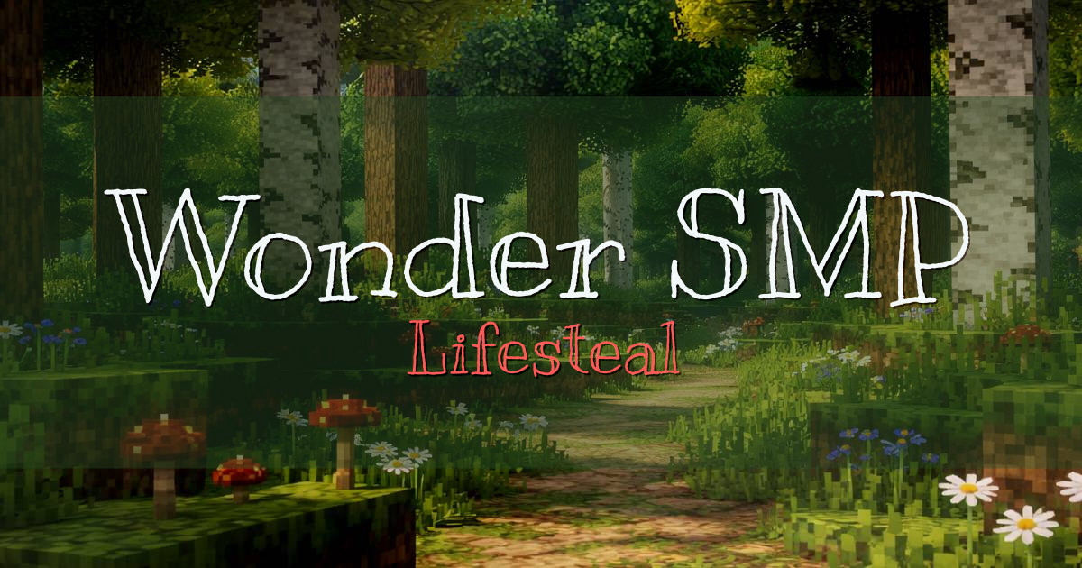 Wonder SMP Lifesteal Minecraft server