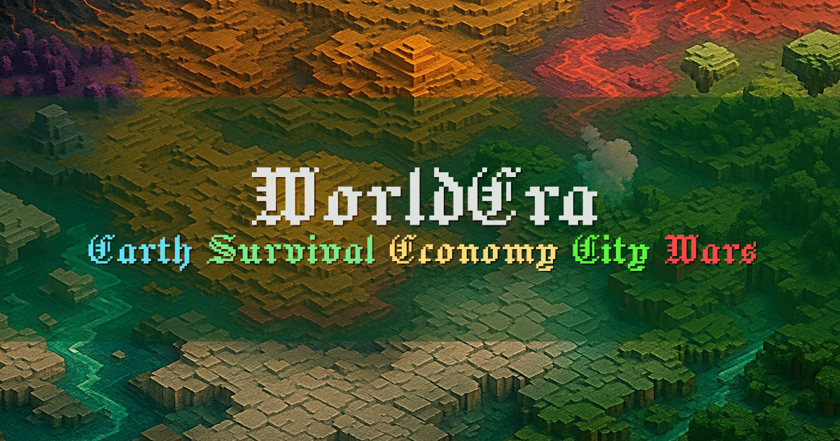 Banner for WorldEra Earth Survival with Cities and Wars (mc.worldera.net)