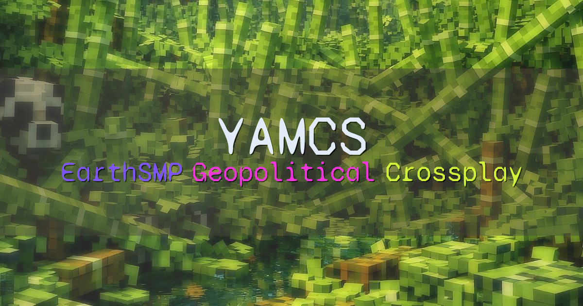 Banner for YAMCS EarthSMP Geopolitical 1:500 Earth Map (play.yamcs.net)