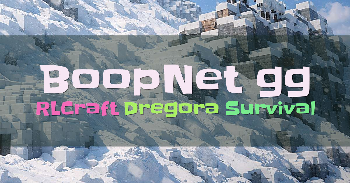 Banner for BoopNet.gg RLCraft Dregora Survival