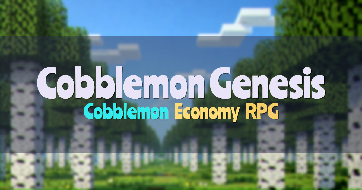 Banner for Cobblemon Genesis Free to Play Cobblemon RPG