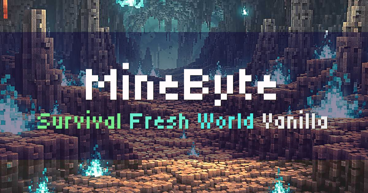Banner for MineByte Fresh World Survival (minebyte.net)