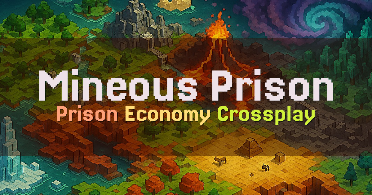 Banner for Mineous Prison Rankup Economy and Gangs (play.mineous.net)