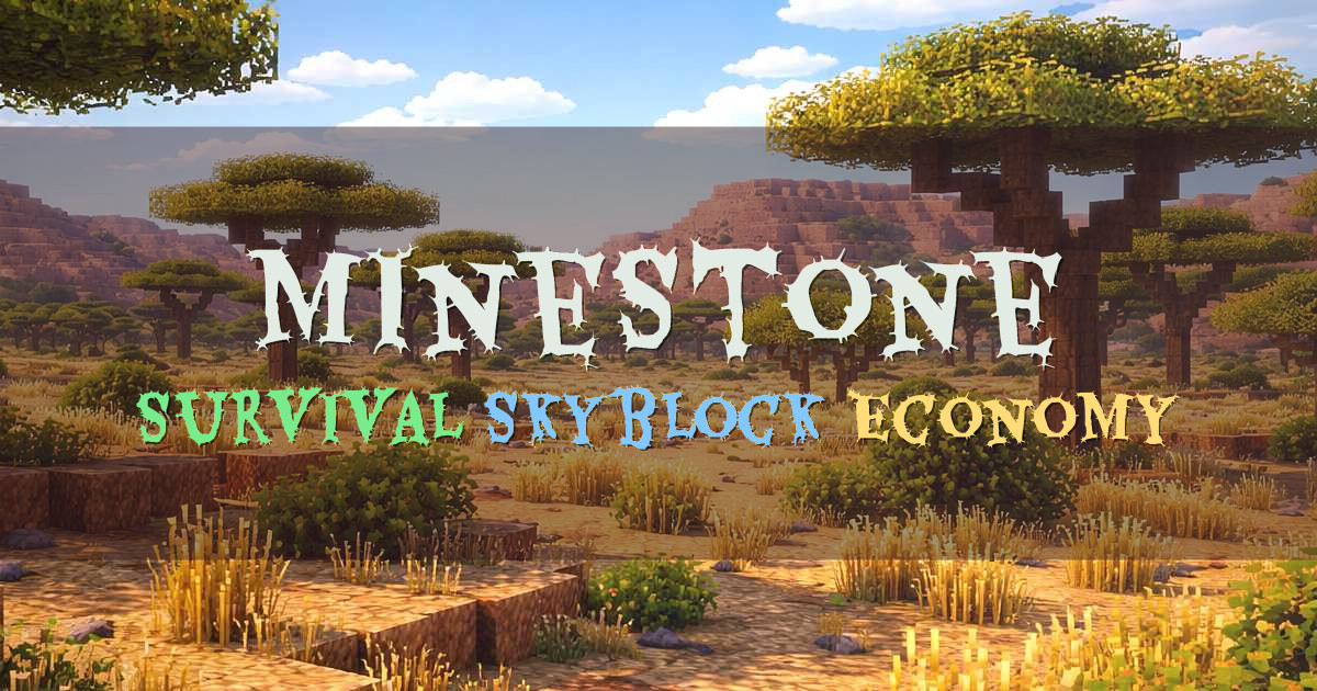 Banner for MineStone Classic Meets Modern Survival (minestone.top)