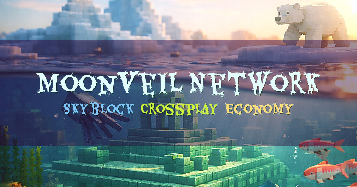 Banner for Moonveil Network Skyblock with Dungeons and Mines (play.moon-veil.net)