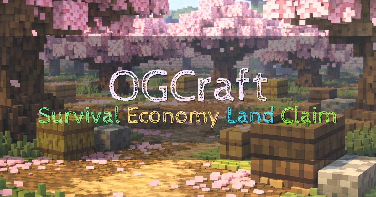 Banner for OGCraft Non Grief Survival with Economy and Land Claim (play.ogcraft.org)