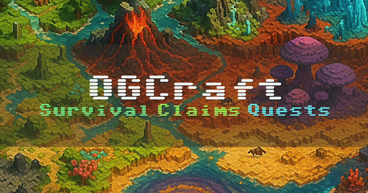 Banner for OGCraft Survival with Claims Quests and Skills (play.ogcraft.org)