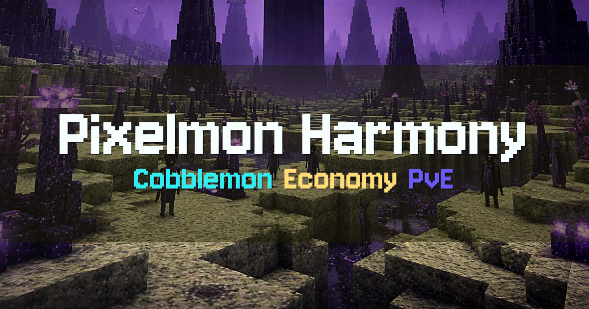Banner for Pixelmon Harmony Cobblemon Collection Server (play.harmony.pm)