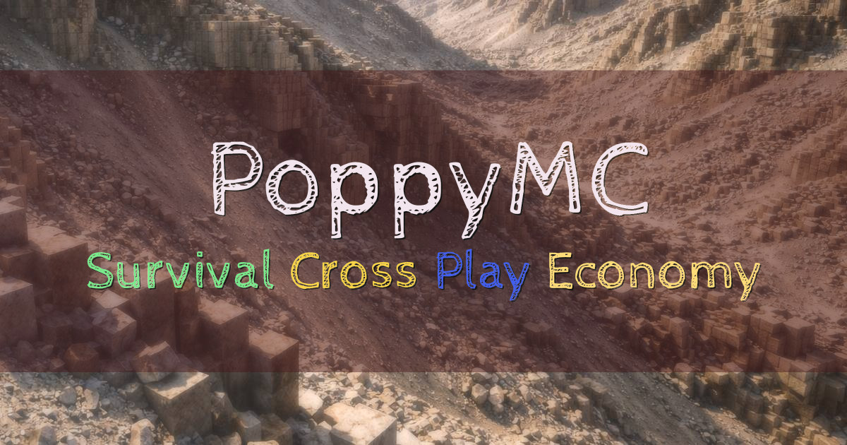 Banner for PoppyMC Cozy Cross Play Survival with Flower Origins