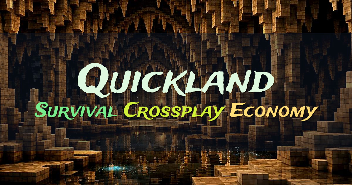 Banner for Quickland Survival Network con Crossplay y Economy (quickland.net)
