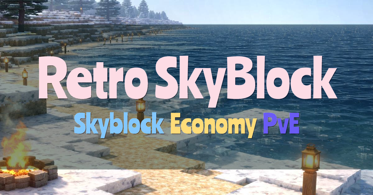 Banner for Retro SkyBlock Classic Economy SkyBlock (retroskyblock.net)