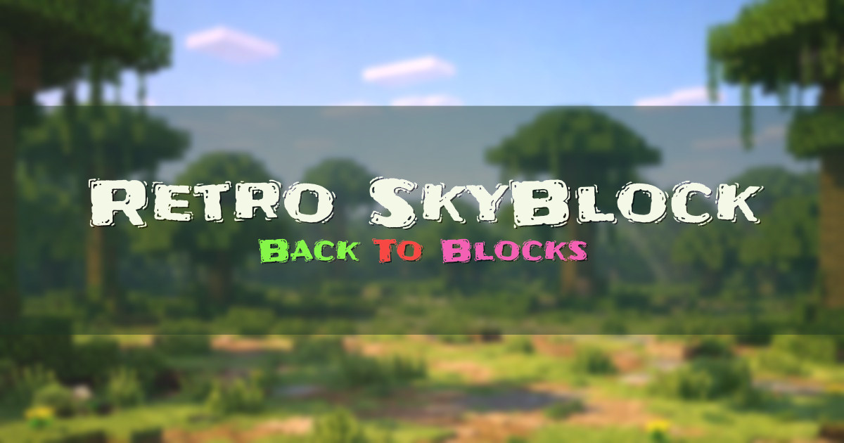 Retro SkyBlock Skyblock Minecraft server