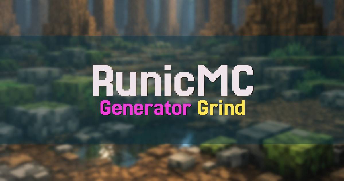 RunicMC Gens Minecraft server
