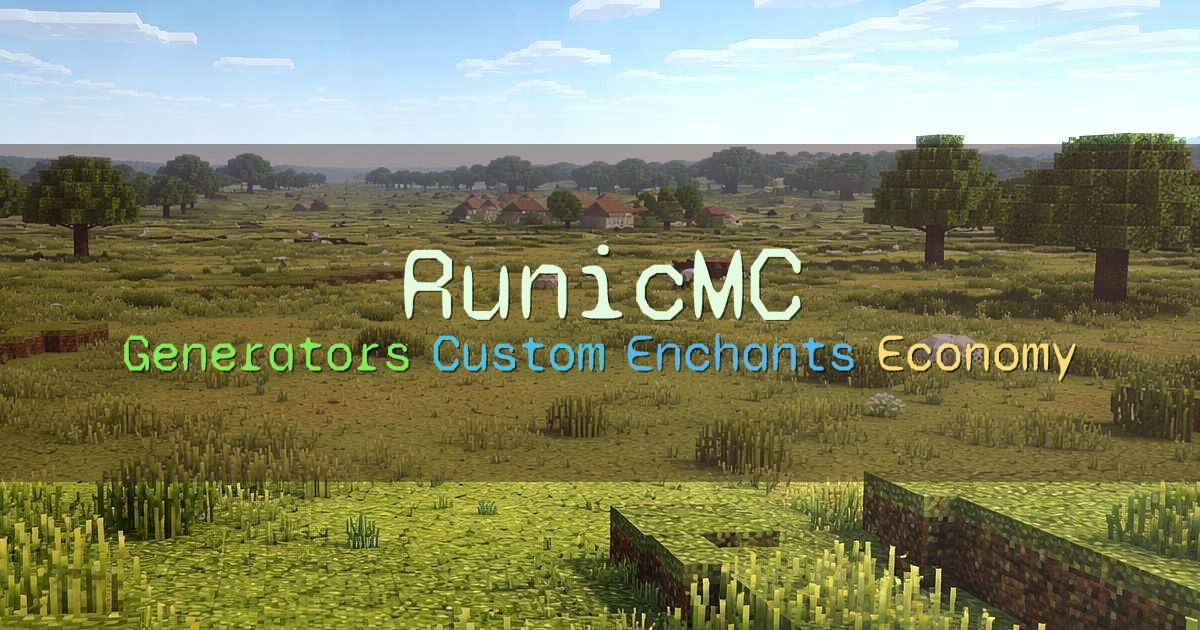 Banner for RunicMC OP Gens Economy (runicmc.com)